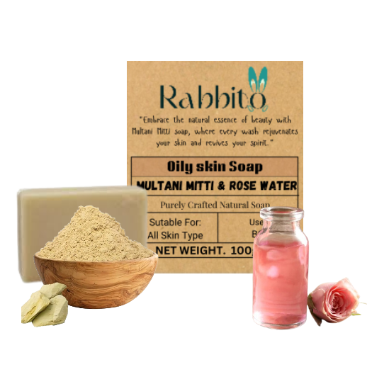 Enhanted Rose Magic Soap (Rose Water and Multani mitti)